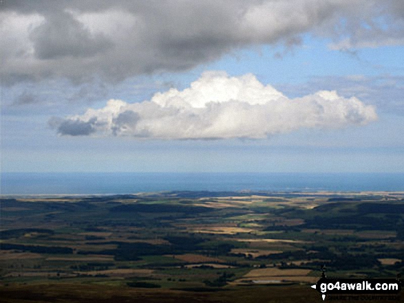 The view from Hedgehope Hill summit