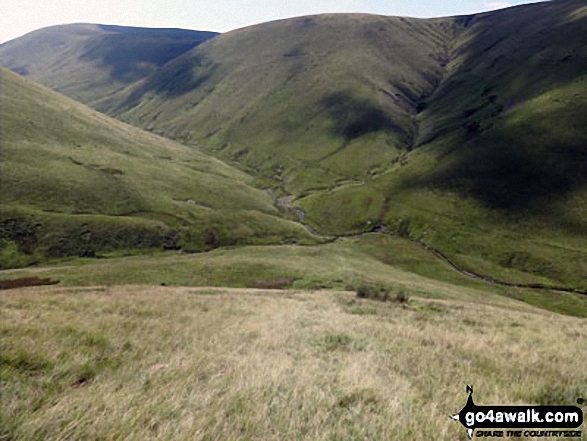 Walk c494 Green Bell, Randygill Top and Hooksey from Weasdale - Descending towards Bowderdale Beck from Randygill Top