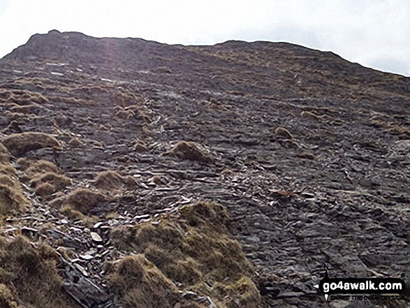 The steep descent from Hopegill Head to Ladyside Pike