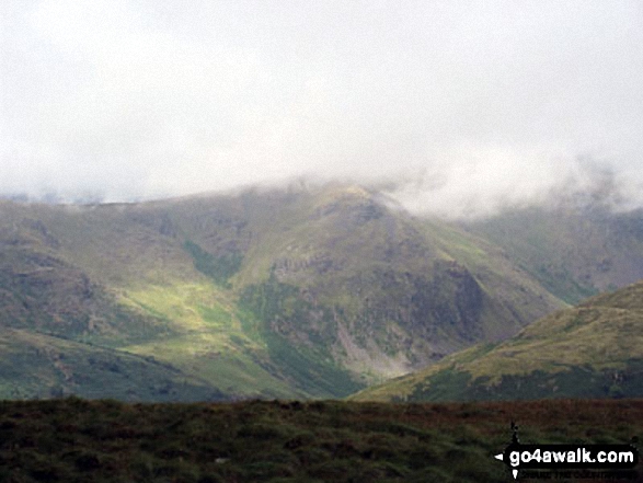 Shipman Knotts in cloud above Longsleddale from Ancrow Brow (North East Top)