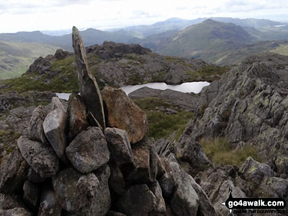 Walk Little Stand walking UK Mountains in The Southern Fells The Lake District National Park Cumbria, England