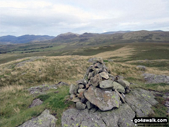 Walk c462 The Devoke Water Fells from Birker Fell - Seat How (Birker Fell) summit cairn