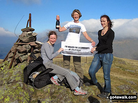 The champagne shot! - Celebrating on the summit of Steel Fell (Dead Pike), my 214th and final Wainwright.