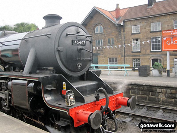 Steam Engine at Grosmont Station - part of The North Yorkshire Moors Railway