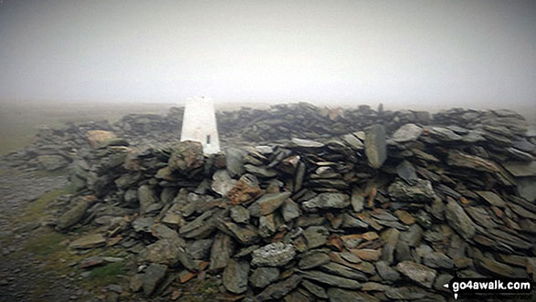 Black Combe summit Trig point and shelter