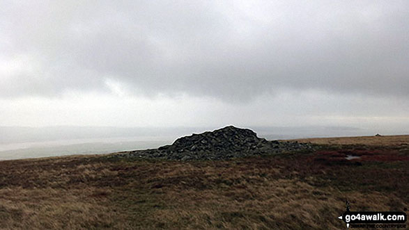 Apporaching White Combe summit cairn