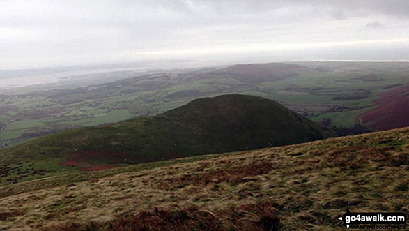 White Hall Knott from the path off White Combe