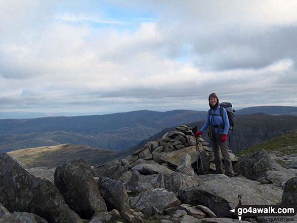 On the summit of Nethermost Pike