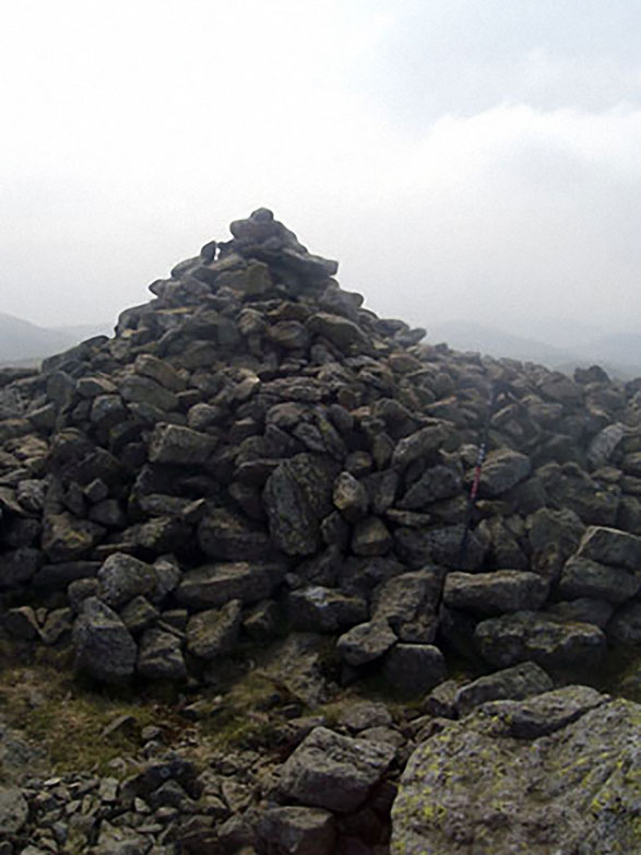 The large cairn on the High Raise (Mardale) summit)