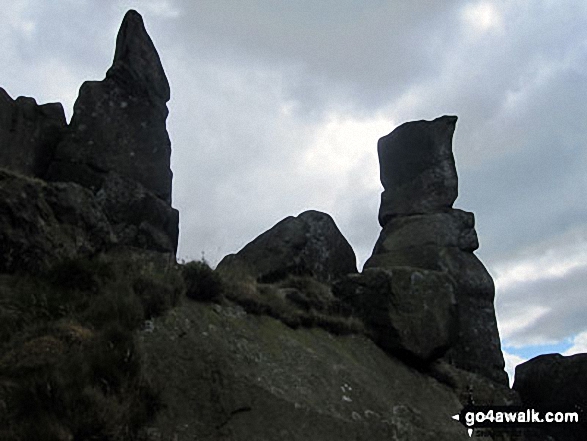 The Wain Stones (Wainstones) between Broughton Bank and Hasty Bank