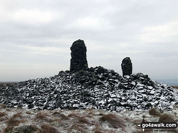 Curricks on Tindale Fell under a light dusting of snow