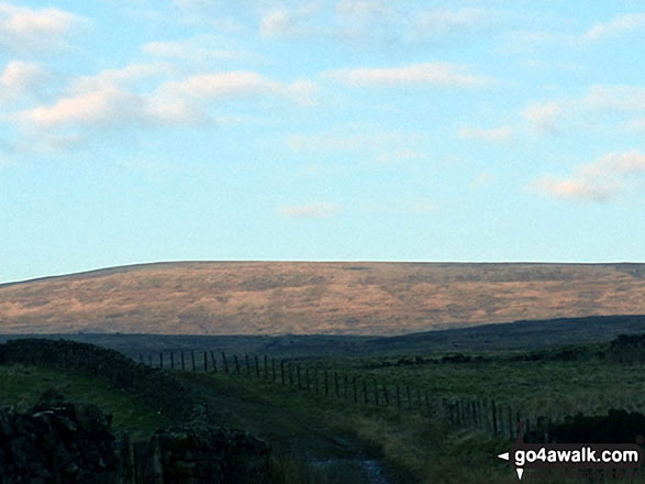 Renwick Fell (Thack Moor) lit by the setting sun from Grey Nag