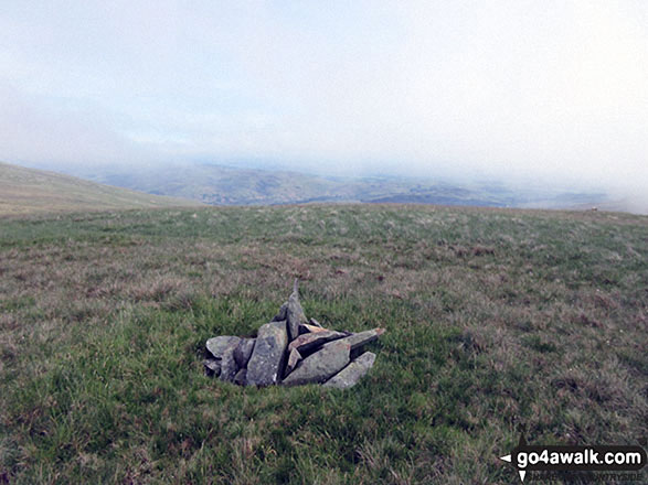 Walk c373 Stainton Pike, Whitfell and Buck Barrow from Broad Oak - Burn Moor summit cairn