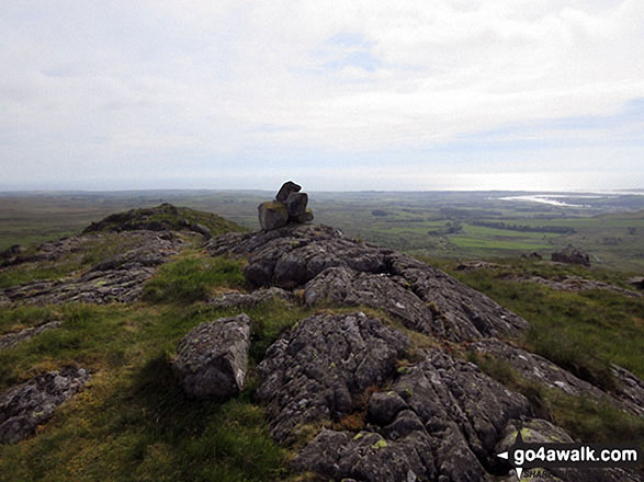 Walk c462 The Devoke Water Fells from Birker Fell - The Knott (Stainton Fell) summit trig point