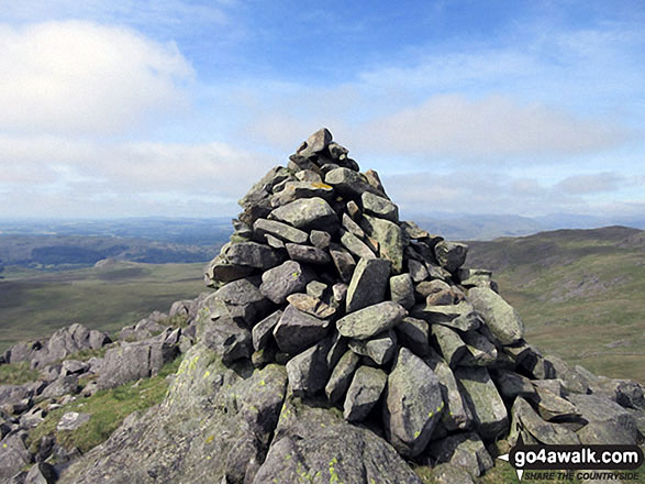 Walk c462 The Devoke Water Fells from Birker Fell - Stainton Fell summit cairn