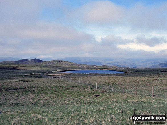 Walk c462 The Devoke Water Fells from Birker Fell - Holehouse Tarn near Stainton Fell