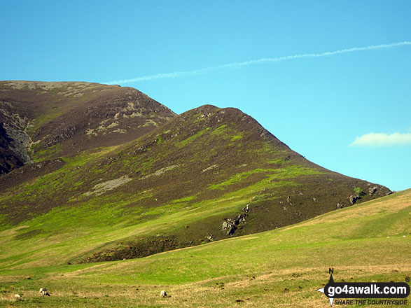 Whin Ben (centre) and the Whiteside Ridge from Lanthwaite Green