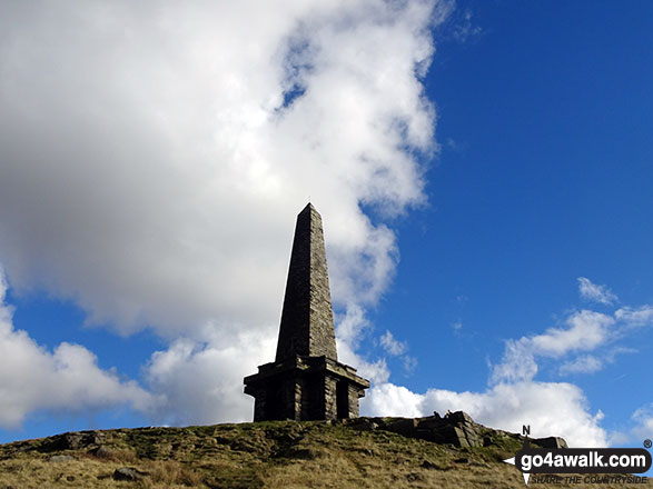 Walk Stoodley Pike walking UK Mountains in The South Pennines and The Forest of Bowland  West Yorkshire, England