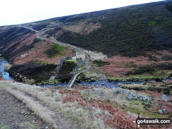 Footbridge over Dean Clough near Goodbent Lodge