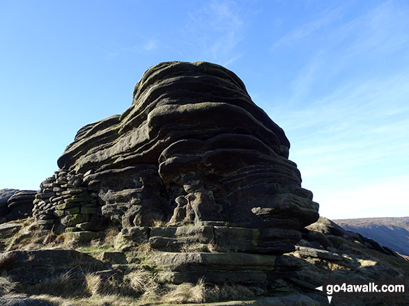 Walk d201 Seal Stones (Kinder Scout) and Seal Edge from Birchin Clough - Seal Stones (Kinder Scout) summit