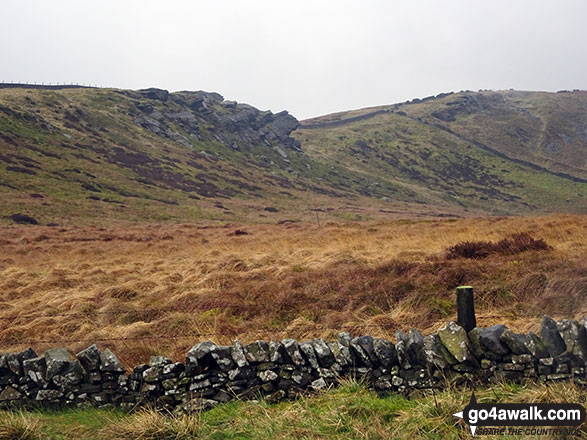 Walk ch146 Kettleshulme and Shining Tor from Lamaload Reservoir - Looking back up the ridge to Cat's Tor