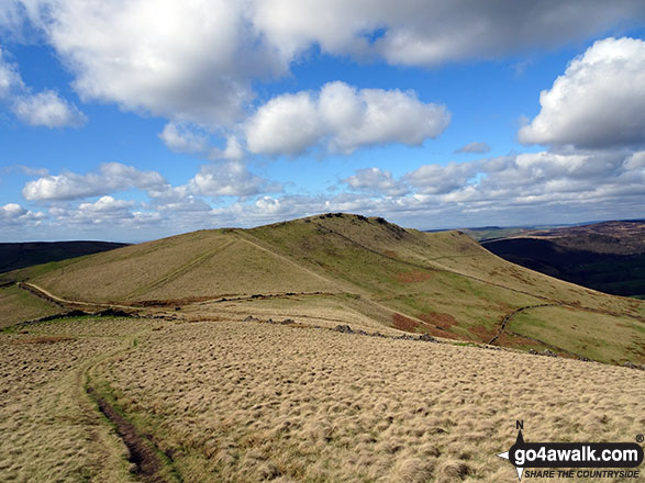 Looking ahead to Mount Famine from South Head (Hayfield)