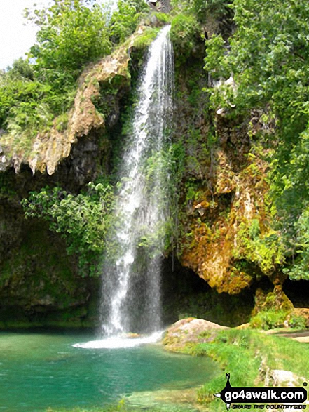 The waterfall at the village of Salles la Source