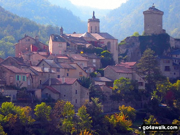 The beautiful village of Peyreleau, at the junction of Gorge du Tarn and Gorge de la Jonte