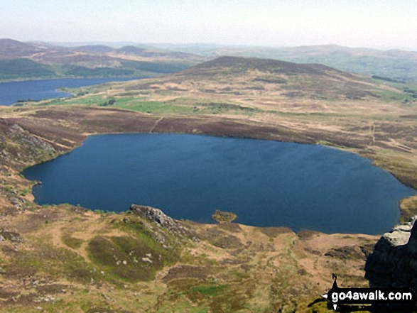 Llyn Arenig Fawr from the upper slopes of Arenig Fawr (Moel Yr Eglwys)