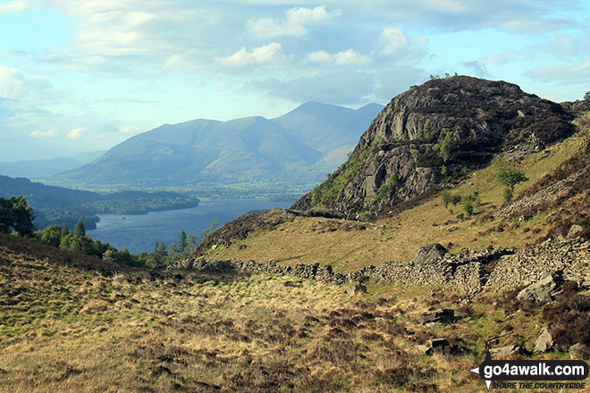 Walk c369 High Raise, Ullscarf and Grange Fell from Rosthwaite - Ether Knott from Grange Fell (Brund Fell)