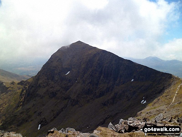 Snowdon Yr Wyddfa From The Summit Of Garnedd Ugain Crib Y