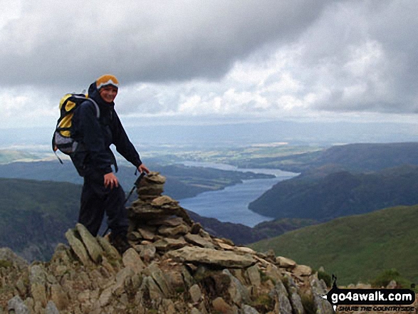 My son David on Catstycam in The Lake District Cumbria England