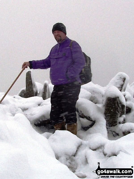 My friend Alan on Bow Fell in The Lake District Cumbria England