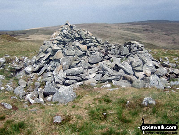 Large cairn on the summit of Carnau