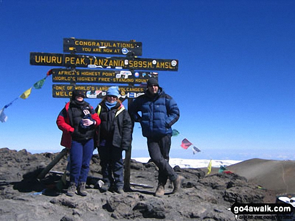 Me, Jane & Catrina on Kilimanjaro in Kilimanjaro National Park  Tanzania