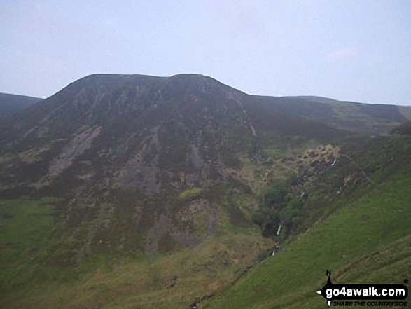 Walk c273 Skiddaw and Bakestall from Gale Road (Underscar) nr Keswick - Great Calva and Whitewater Dash from The Cumbria Way at Melbecks, Back o' Skiddaw