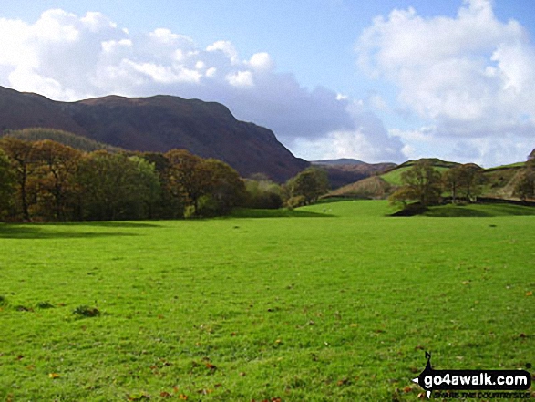 Walk c280 Hard Knott from Jubilee Bridge, Eskdale - Gate Crag from Eskdale