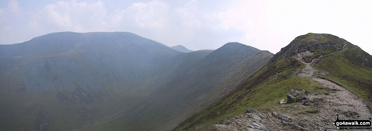 Skiddaw, Little Man (Skiddaw), Carl Side, Longside Edge and Ullock Pike from The Edge