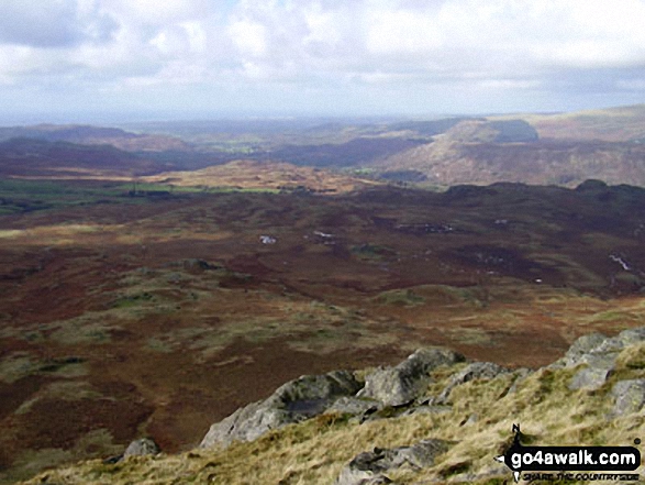 Looking west from the summit of Green Crag