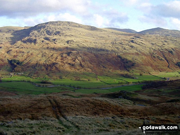 Hard Knott above Hardknott Pass seen from Harter Fell (Eskdale)