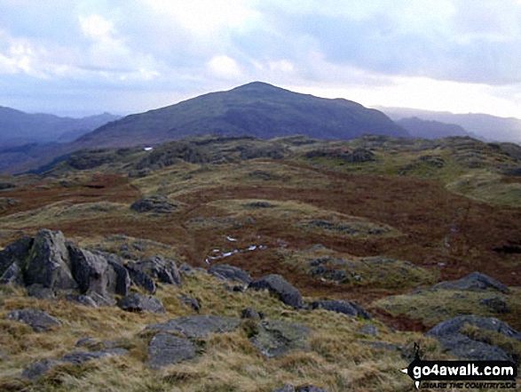 Walk c280 Hard Knott from Jubilee Bridge, Eskdale - Harter Fell (Eskdale) from Hard Knott