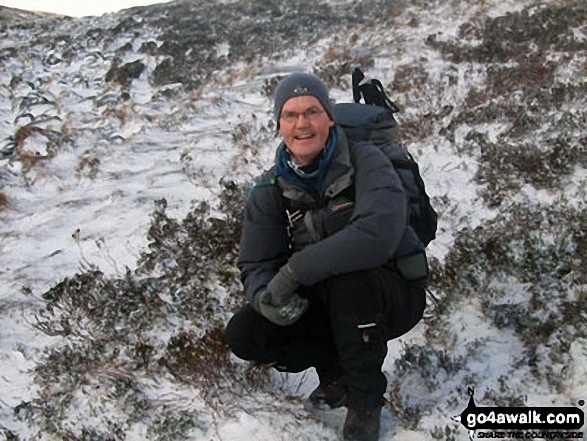 On a frozen Donard Bog at the top of the path from Bloody Bridge