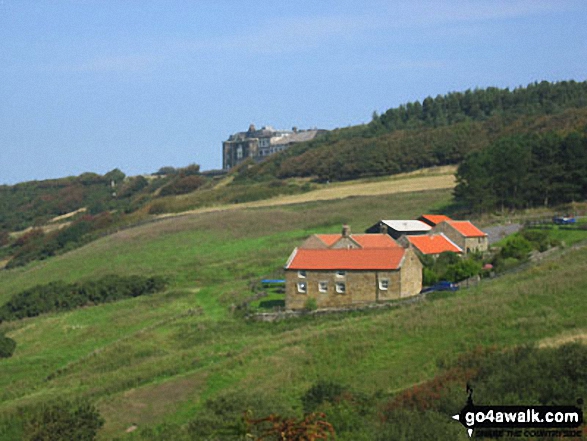 Walk ny155 Ravenscar from Robin Hood's Bay - Raven Hall Hotel, Ravenscar from The Cleveland Way