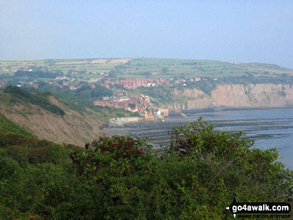 Walk ny155 Ravenscar from Robin Hood's Bay - Robin Hood's Bay from Boggle Hole