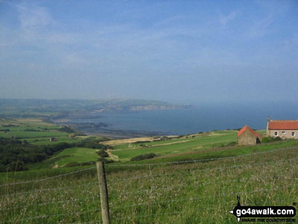 Walk ny155 Ravenscar from Robin Hood's Bay - Robin Hood's Bay from Ravenscar