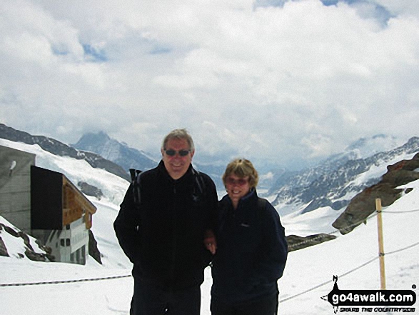 Me and my wife Lynn on Jungfrau Joch in Bernese Oberland Bernese Oberland Switzerland