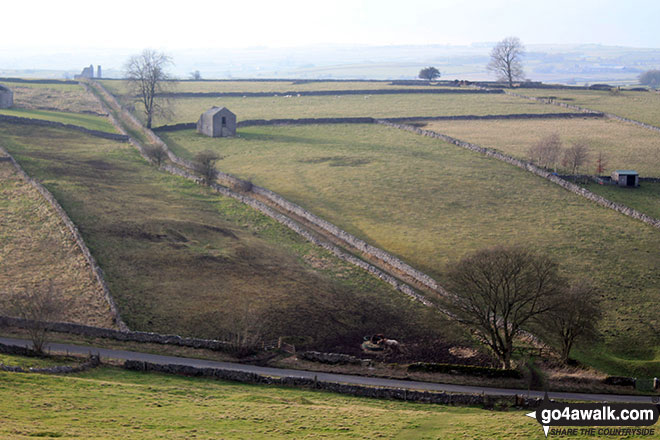 Walk d154 Over Haddon, Sheldon and Ashford in the Water from Bakewell - The view from Bole Hill (Bakewell)