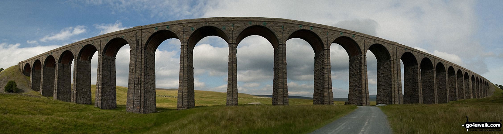 Walk ny333 The Yorkshire Three Peaks Challenge as a 3 day walk - Day 3 from Horton in Ribblesdale - The Ribblehead Viaduct