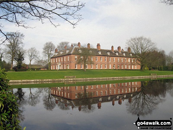 Walk ch128 Gawsworth from Oakgrove - Gawsworth New Hall from the entrance to Gawsworth Old Hall