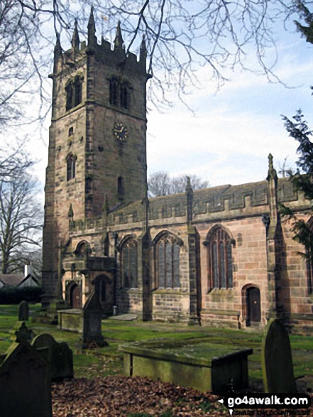 Walk ch128 Gawsworth from Oakgrove - Gawsworth Church